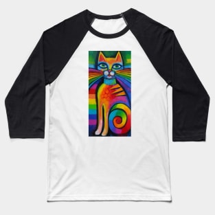 Rainbow cat Baseball T-Shirt